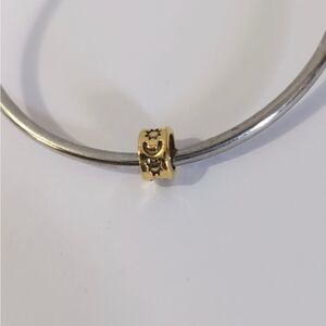 Gold Moon and Stars Spacer Charm‎ for Pandora Style Bracelet